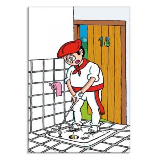 dessin Cortez golf trou toilettes