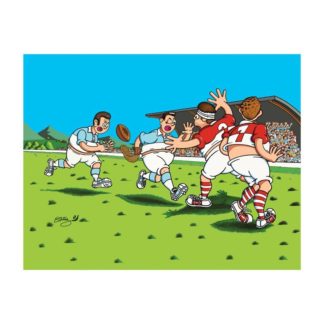 dessin Cortez chistera rugby humour