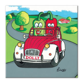 2CV voiture piment dessin