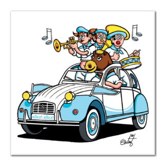 dessin Cortez 2 cv aviron bayonnais rugby