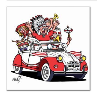 dessin Cortez 2 cv biarritz olympique