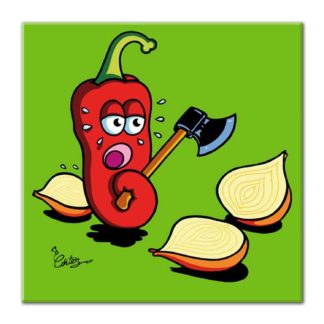 piment coupe oignons humour dessin