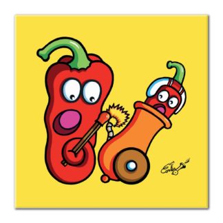 piment poudre à canon humour dessin