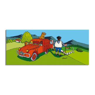 4L lacher de brebis basque dessin