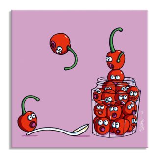 dessin confiture de cerises itxassou