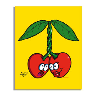 dessin queues de cerises enlacées itxassou