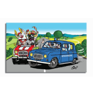 4L gendarmes fêtes de bayonne humour