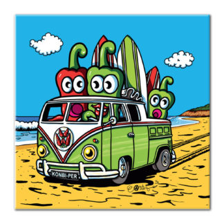 combi vvw piments famille humour plage