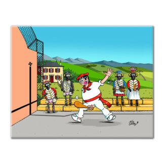 dessin Cortez pelote basque humour