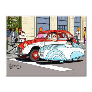 dessin voiture deux chevaux vélomobile recumbent bike velomobiel