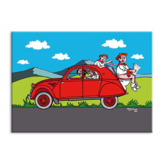 dessin Cortez 2 cv toilettes