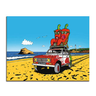 4L plage piment humour