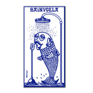 dessin Cortez poisson sous la douche qui chante