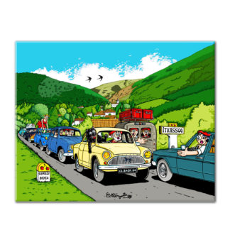 2 cv simca 4L voiture dessin vacances