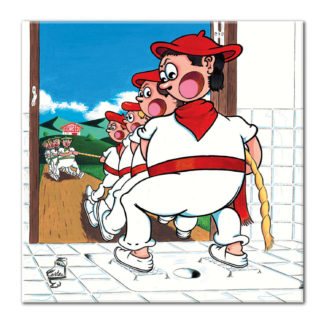 dessin Cortez Soka tira tir à la corde basque toilettes