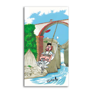 dessin Cortez saut à l'élastique toilettes