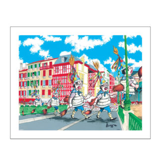 Affiche Joaldunak à Bayonne